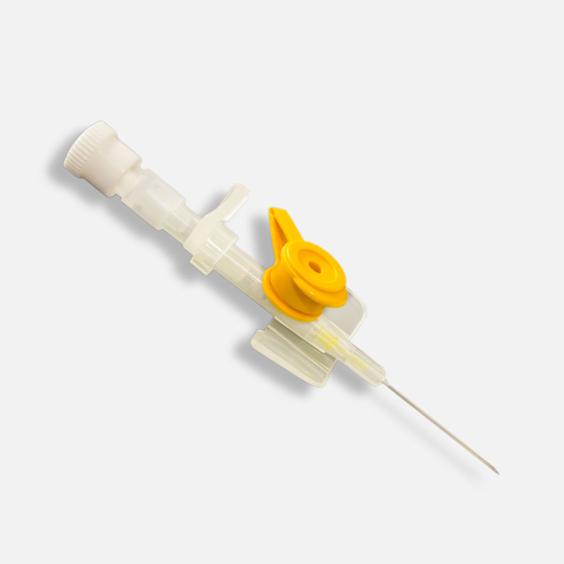 IV ống thông với cổng tiêm và cánh
